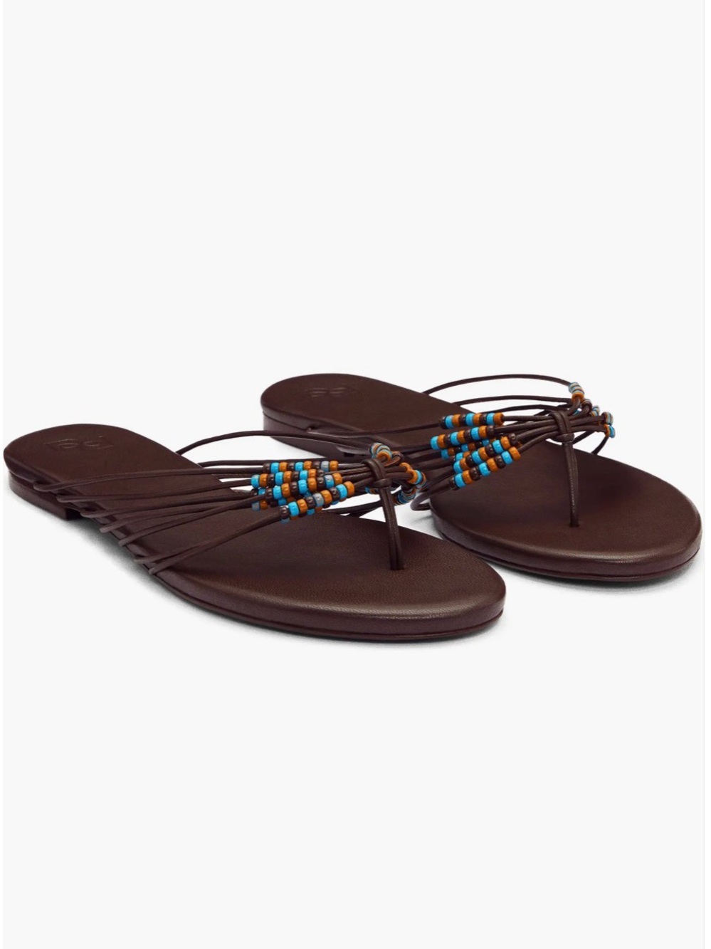 Reformation Jessica Beaded Thong Sandals